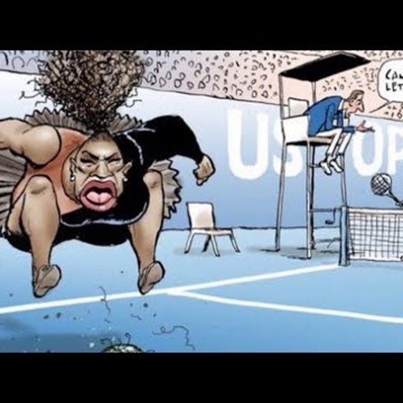 Caricature raciste contre Serena Williams