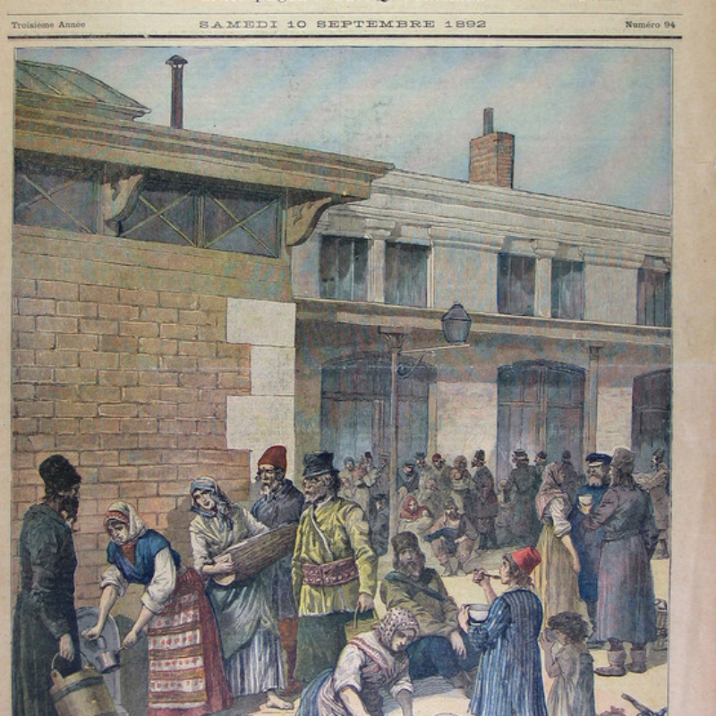 Campement d’émigrants juifs