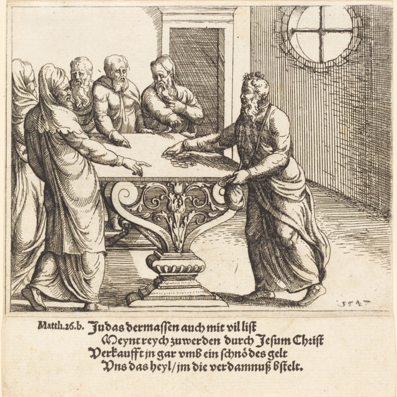 Paiement à Judas