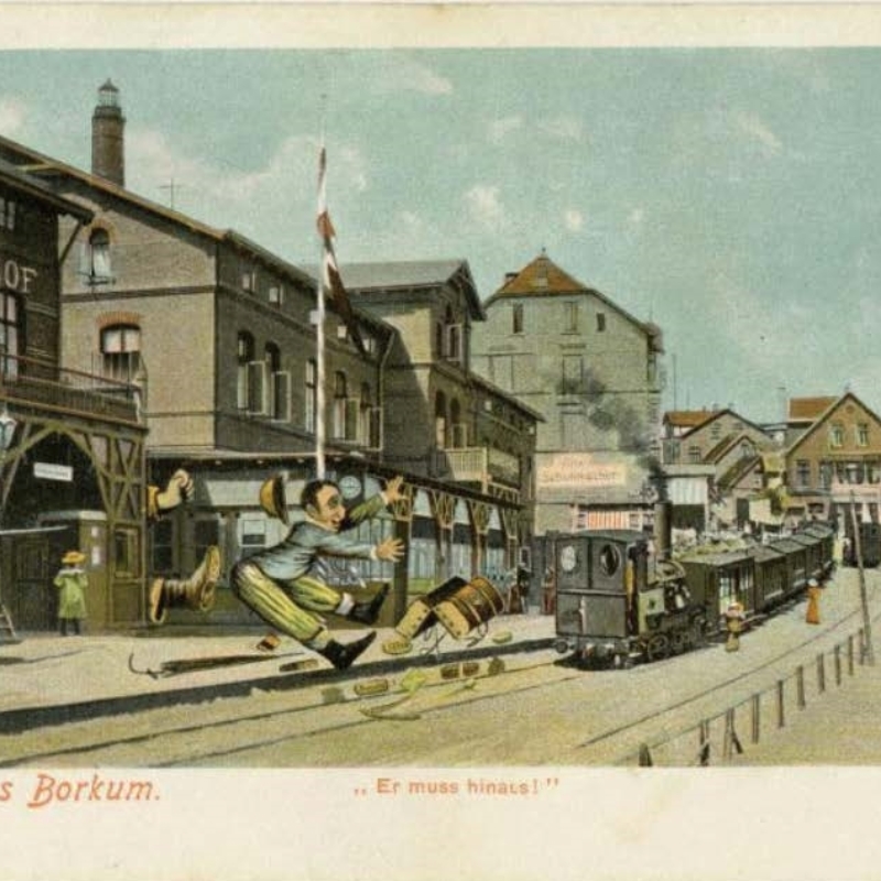 Juif jeté de la ville de Borkum.