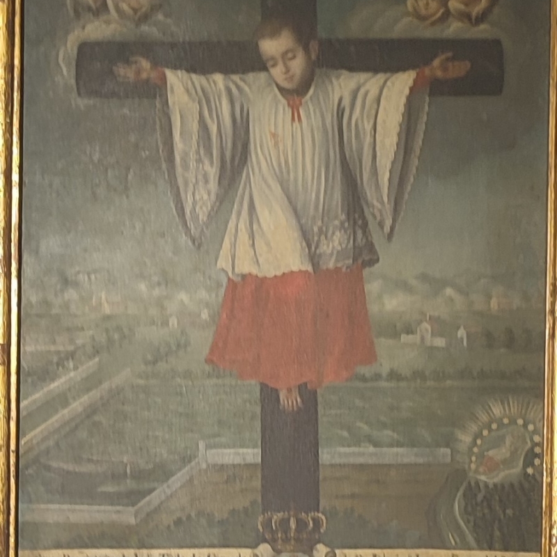 Crucifixion de saint Dominguito par les juifs