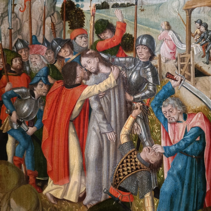 Arrestation de Christ et baiser de Judas