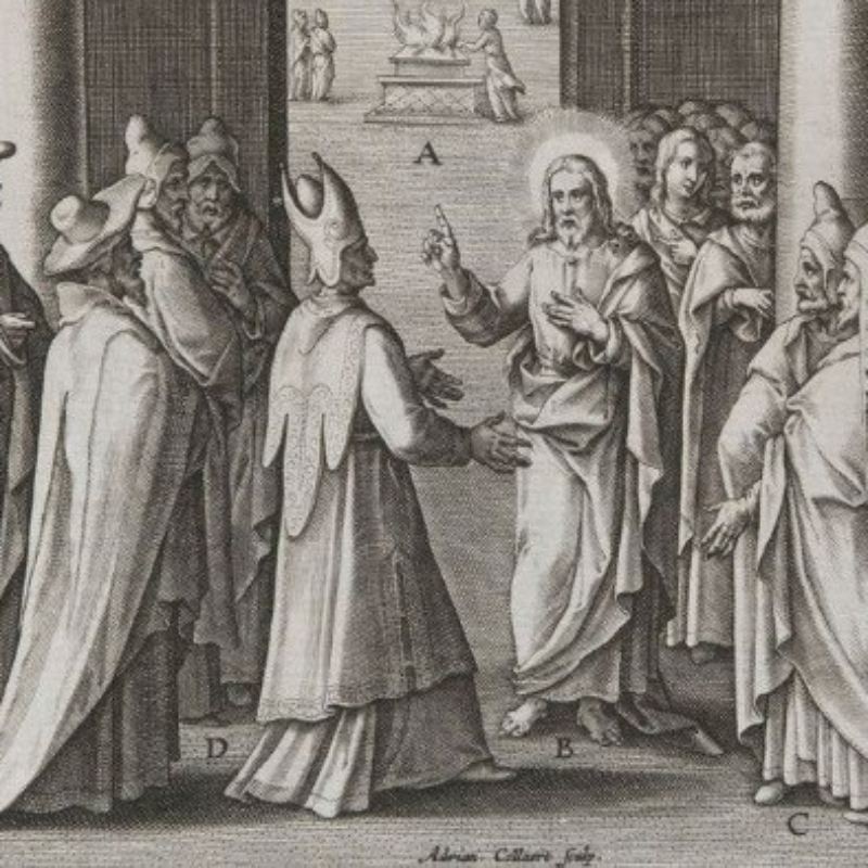 Christ et les pharisiens dans le Temple