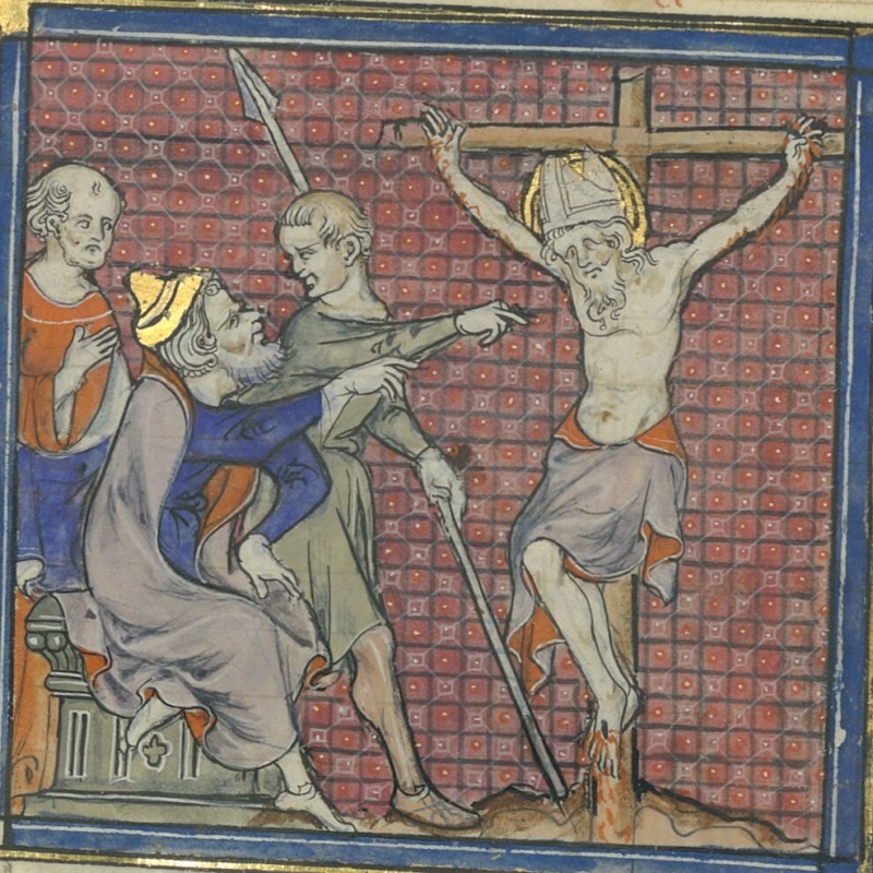 Martyre de saint Siméon par les juifs