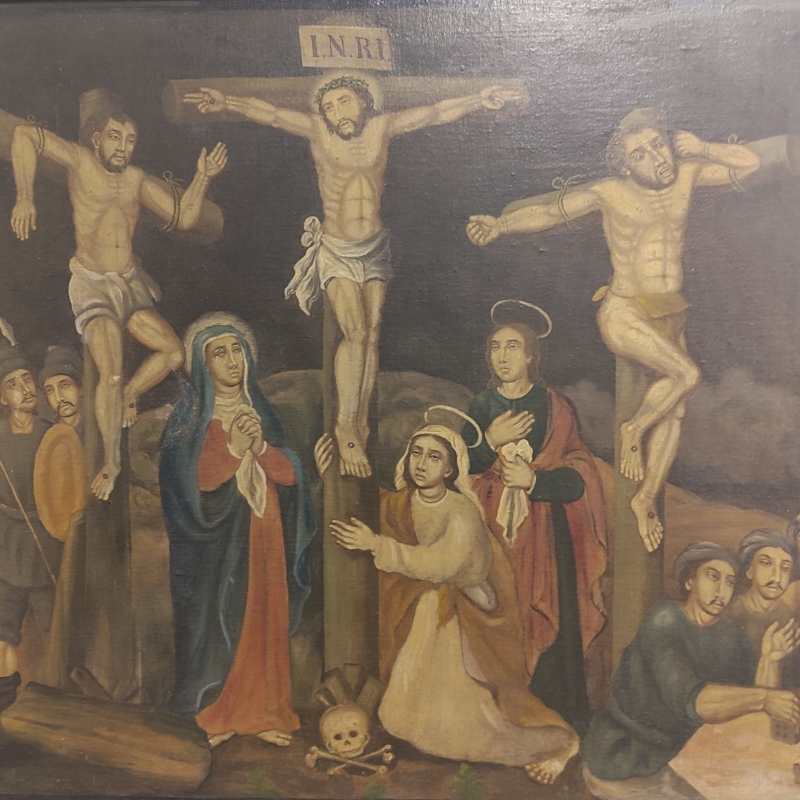 Musulmans jouent aux dés pendant crucifixion