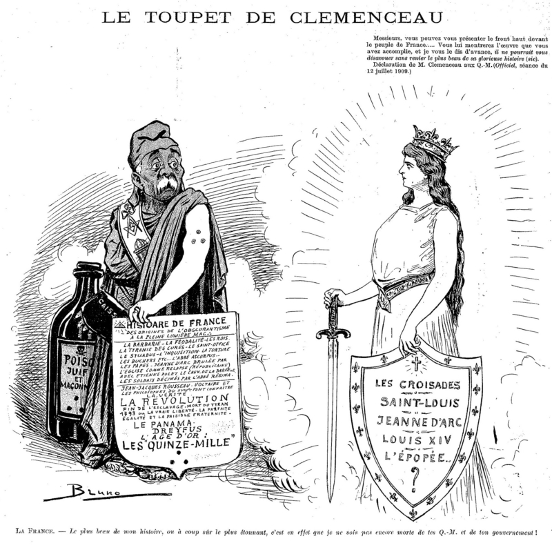 Clemenceau boit le poison juif