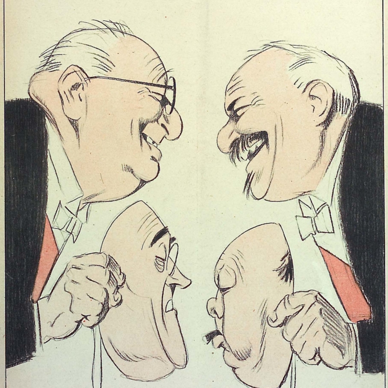 Churchill and Roosevelt demasqués