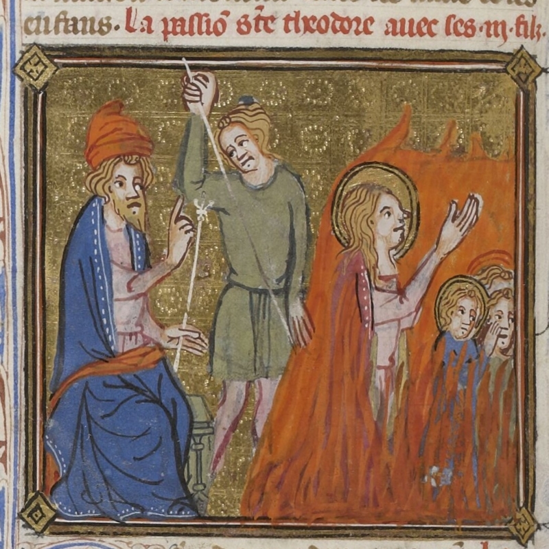 Martyre de sainte Théodota et de ses enfants