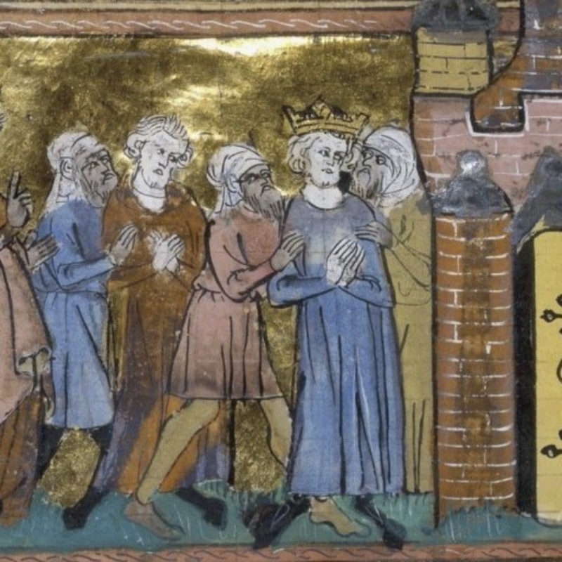 Arrestation de Louis IX par des musulmans