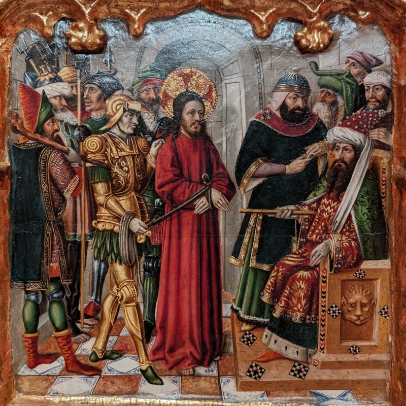 Judas face au grand prêtre.